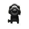 Set di montaggio a cono 25-30 mm con staffa ad anello a doppia T nero