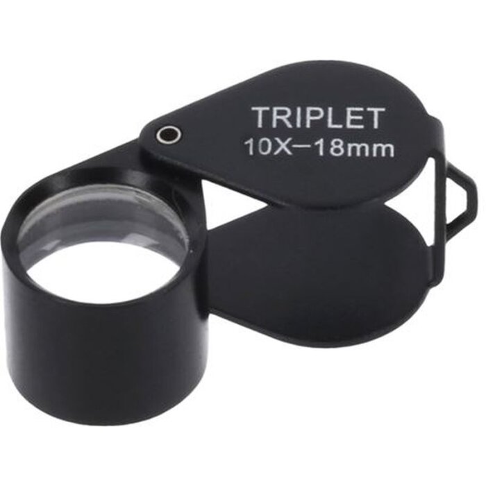 Lente dingrandimento pieghevole Byomic Triplet BYO-IT1018 10x18mm - Ingrandimento preciso