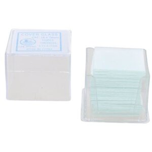 Occhiali di copertura Byomic 18x18mm 100pcs Accessori trasparenti per microscopio