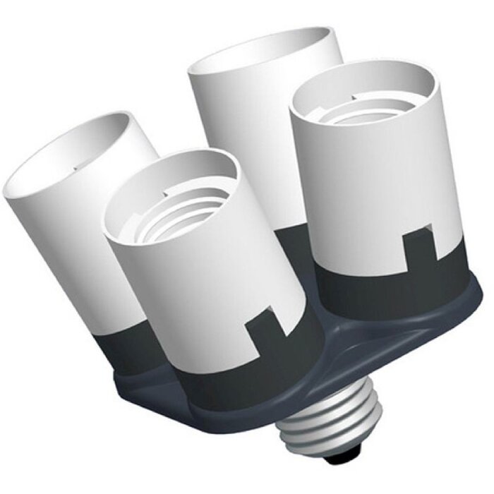 Portalampada Falcon Eyes AD-4E27 Portalampada da 1 a 4 lampade