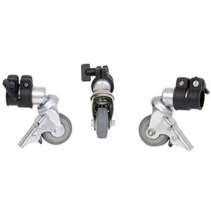 Ruote girevoli Falcon Eyes PCA-19M 3 pezzi per treppiedi per lampade 19 mm