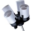 Portalampada Linkstar LH-4HU per 4 lampade + supporto per paralume riflettente