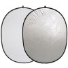 Riflettore Linkstar 2 in 1 R-6090SW bianco-argento 60x90 cm