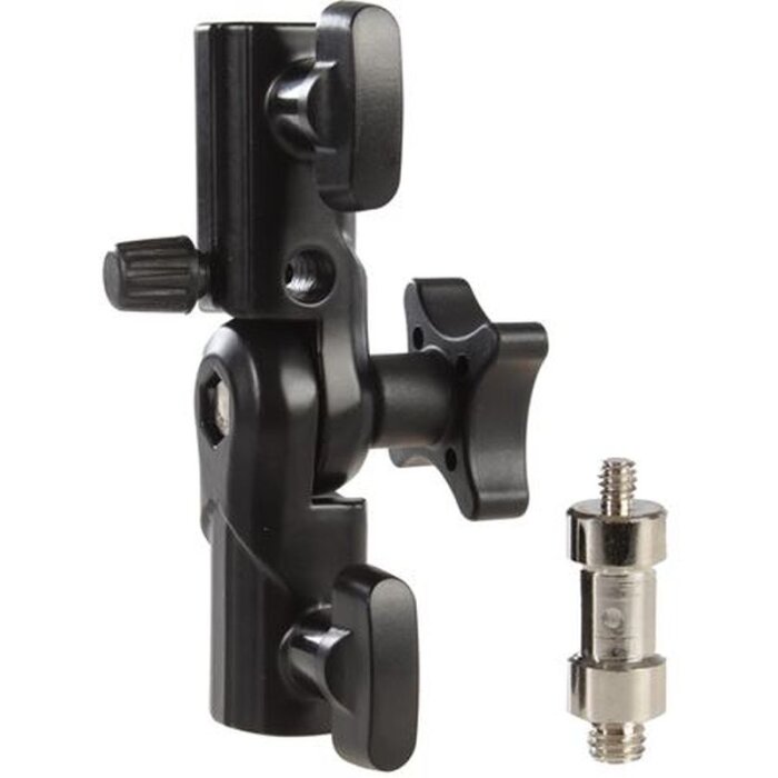 Falcon Eyes CLD-14 Staffa inclinabile Supporto per ombrelli reflex a slitta calda con adattatore per spigot