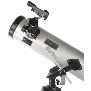 Telescopio riflettore Byomic entry-level 76-700 argento con custodia