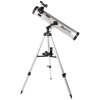 Telescopio riflettore Byomic entry-level 76-700 argento con custodia