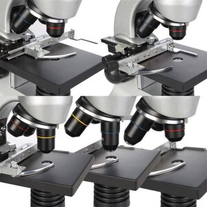 Microscopio Byomic 3,5" LCD Deluxe 40x-1600x Custodia