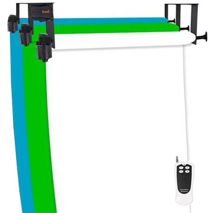 Sistema di sottofondo elettrico StudioKing B-3WE per 3 rulli