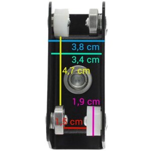 Carrello a binario Falcon Eyes 3314C attacco a spigot per...