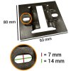 Piastra di montaggio Falcon Eyes 3330C 8x9,2cm 4 pezzi per B-3030C