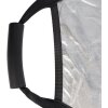 StudioKing Riflettore CRGSW60 Bianco Argento con maniglia 60 cm