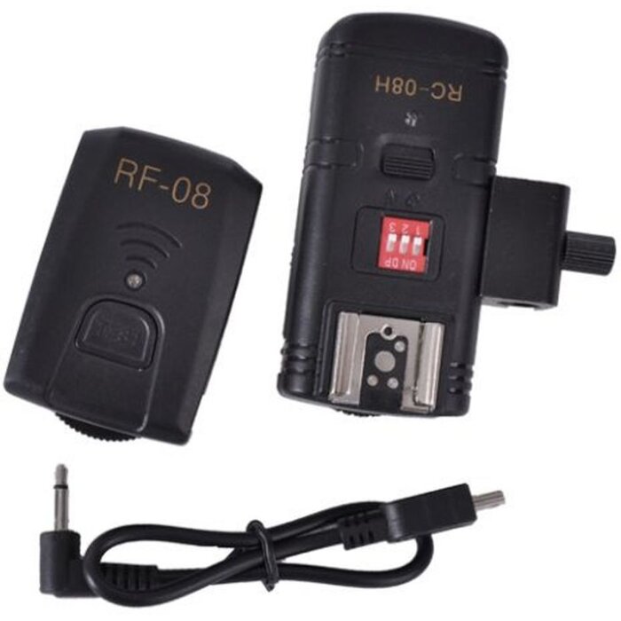 StudioKing Radio Trigger Set TRC04H per flash per fotocamere Speedlite Nero