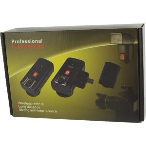 StudioKing Radio Trigger Set TRC04H per flash per fotocamere Speedlite Nero