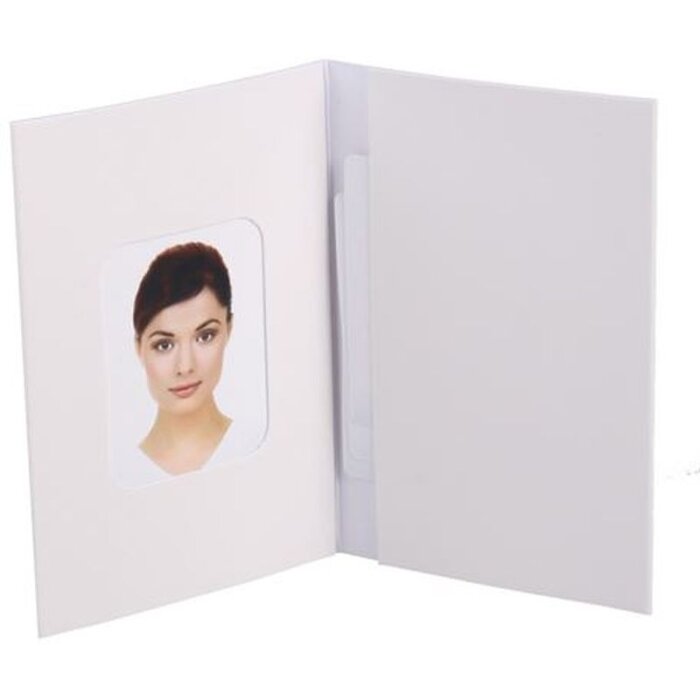 Cartella fototessera Benel bianca 500 pezzi 58x84 mm Chromolux lucido