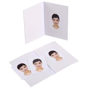 Cartella fototessera Benel bianca 500 pezzi 58x84 mm Chromolux lucido