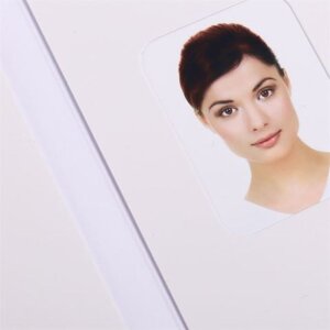 Cartella fototessera Benel bianca 500 pezzi 58x84 mm Chromolux lucido