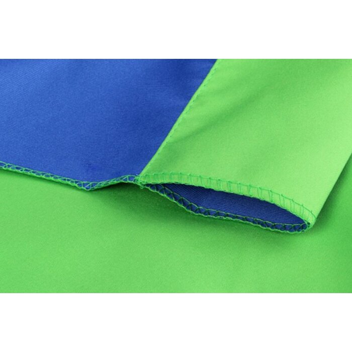 Sfondo in tessuto StudioKing 2,7x5m blu-verde