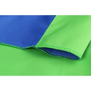 Sfondo in tessuto StudioKing 2,7x5m blu-verde