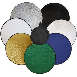 StudioKing Riflettore RE7-60 7 in 1, 60 cm Multifunzione