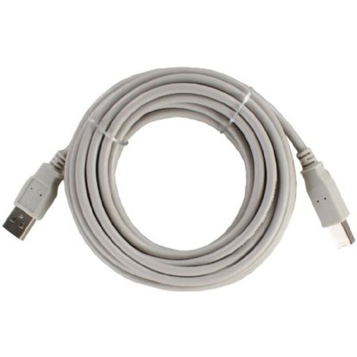 Cavo USB 2.0 standard da 5 m da A a B grigio