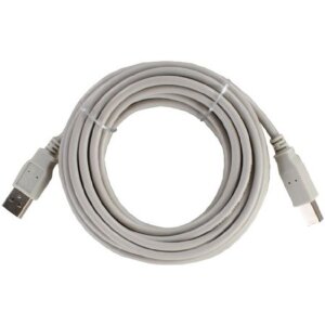 Cavo USB 2.0 standard da 5 m da A a B grigio
