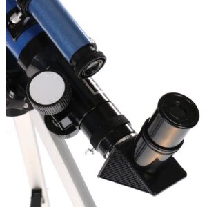 Telescopio Byomic Junior 40-400x per astronomia per principianti blu con treppiede