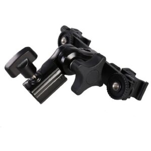 Falcon Eyes CLD-14A Staffa inclinabile a doppio attacco con 2 adattatori hot shoe HS-20M