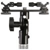 Falcon Eyes CLD-14A Staffa inclinabile a doppio attacco con 2 adattatori hot shoe HS-20M