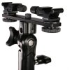Falcon Eyes CLD-14A Staffa inclinabile a doppio attacco con 2 adattatori hot shoe HS-20M