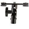 Falcon Eyes CLD-14A Staffa inclinabile a doppio attacco con 2 adattatori hot shoe HS-20M