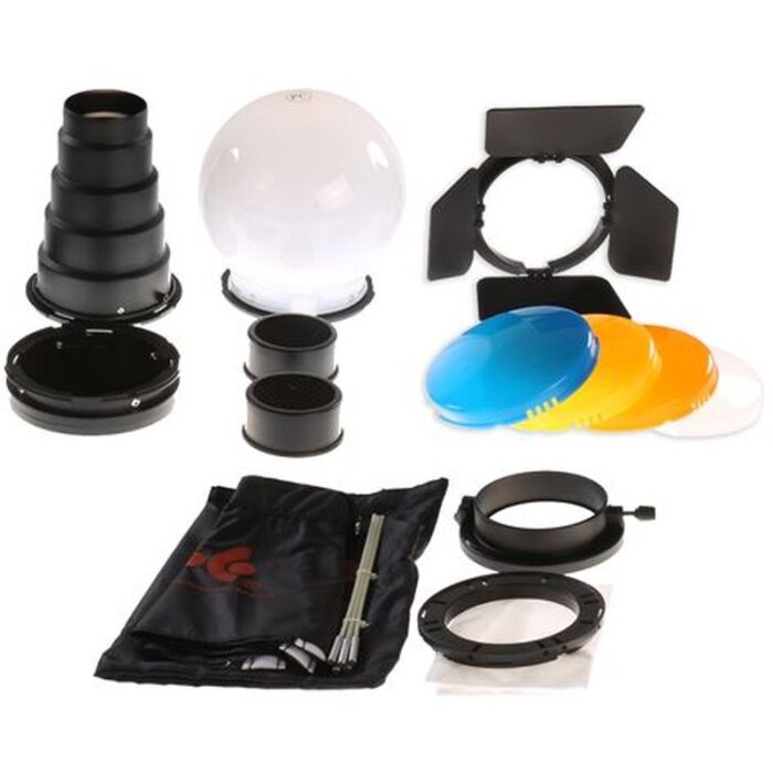 Set di accessori Falcon Eyes LA-K7 per Mini Fresnel