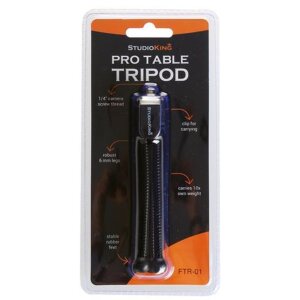 StudioKing Supporto da tavolo FTR-01 nero compatto e regolabile