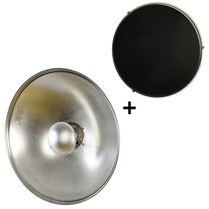 StudioKing Beauty Dish SK-BD700 Argento 70 cm con nido dape