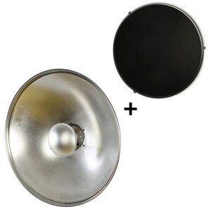 StudioKing Beauty Dish SK-BD700 Argento 70 cm con nido dape