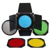 Set di alette di schermatura StudioKing SK-BD18 con filtro colorato a nido dape
