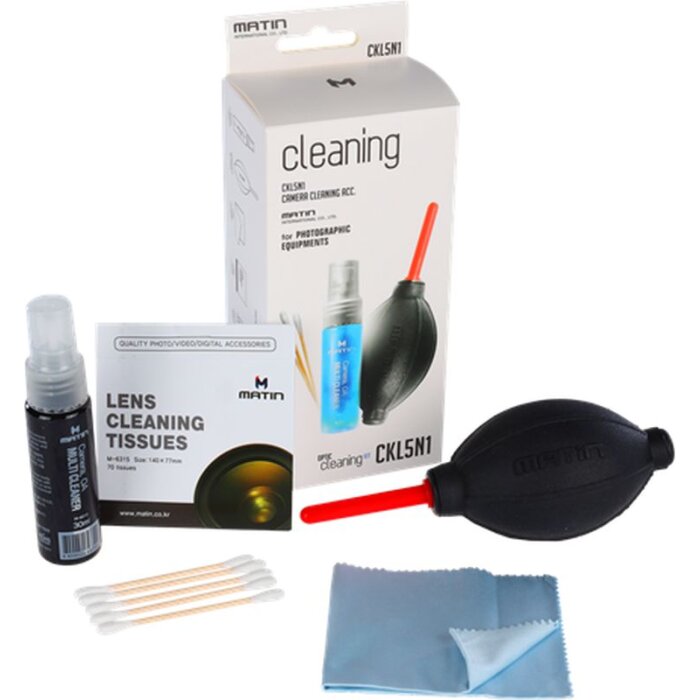 Matin CKL5N1 Set di pulizia Hurricane 5 pezzi 30ml 15x18cm