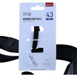 Tracolla Matin de Luxe dritta in neoprene 43 mm M-6753H