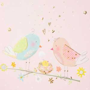 Goldbuch Diario del bebè Bambina Amante degli Uccelli 21x28 cm 44 pagine Rosa