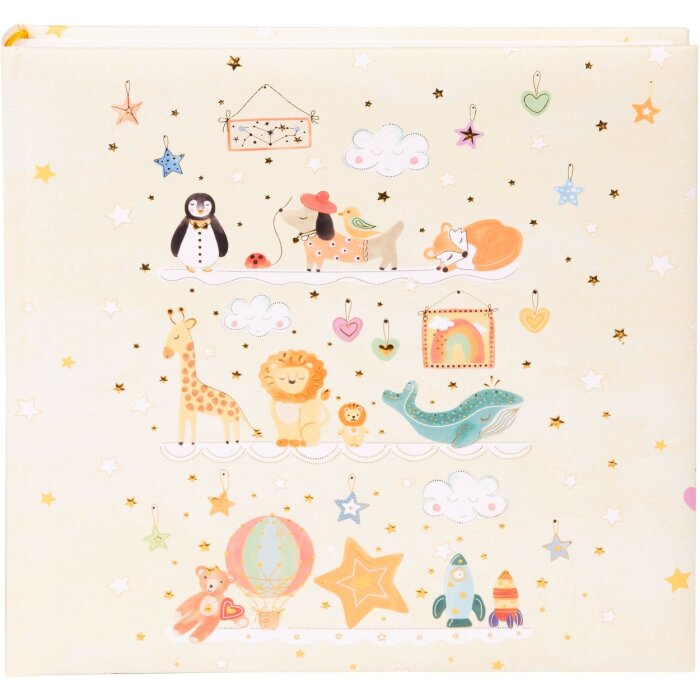 Album fotografico Goldbuch Toy Zoo 25x25 cm 60 pagine bianche con vetro