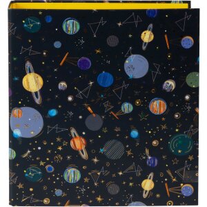 Cartella Goldbuch motivo Universo 2 anelli meccanismo 5 cm dorso DIN A4 Oro