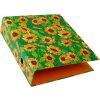 Cartella Goldbuch motivo Girasole verde meccanismo a 2 anelli 8 cm dorso DIN A4
