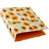 Cartella Goldbuch motivo Girasole bianco meccanismo a 2 anelli 8 cm dorso DIN A4