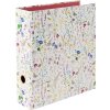 Cartella Goldbuch motivo Summer Meadow bianco meccanismo a 2 anelli 8 cm dorso DIN A4