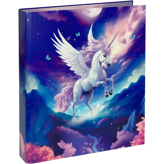 Raccoglitore ad anelli Goldbuch Diana meccanismo a 2 anelli DIN A4 unicorno