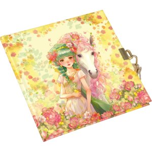 Agenda Goldbuch con chiusura Akira 16,5x16,5 cm 96 pagine bianche