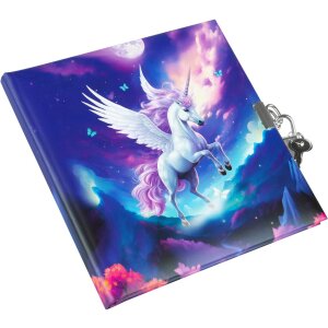 Agenda Goldbuch con chiusura Diana Unicorn 16,5x16,5 cm 96 pagine bianche