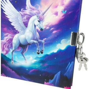 Agenda Goldbuch con chiusura Diana Unicorn 16,5x16,5 cm 96 pagine bianche