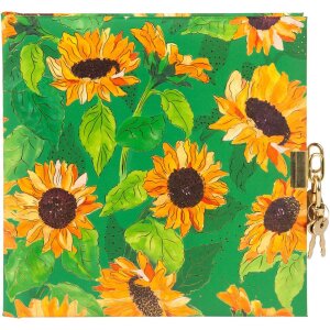Agenda Goldbuch con serratura Verde girasole 16,5x16,5 cm...
