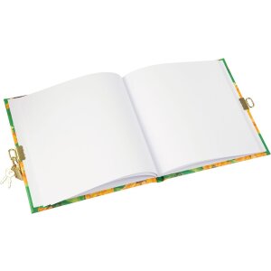 Agenda Goldbuch con serratura Verde girasole 16,5x16,5 cm 96 pagine bianche