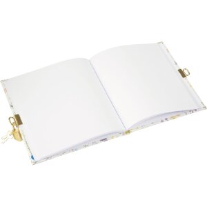 Agenda Goldbuch con serratura Prato estivo bianco 16,5x16,5 cm 96 pagine bianche